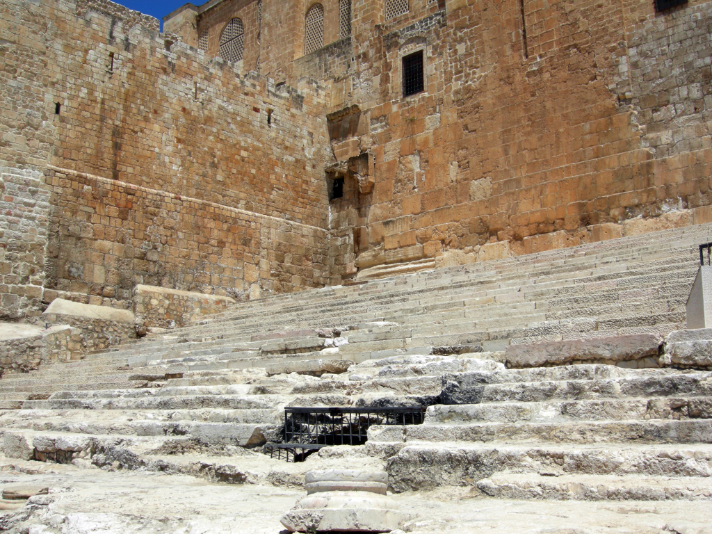 The Southern Steps of the Jewish Temple in Jerusalem. Photo: Wilson44691 / Wikimedia Commons / Public Domain